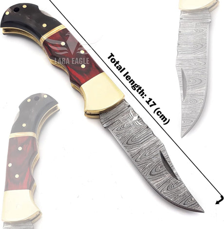 Cuchillo de bolsillo de caza plegable de acero sólido