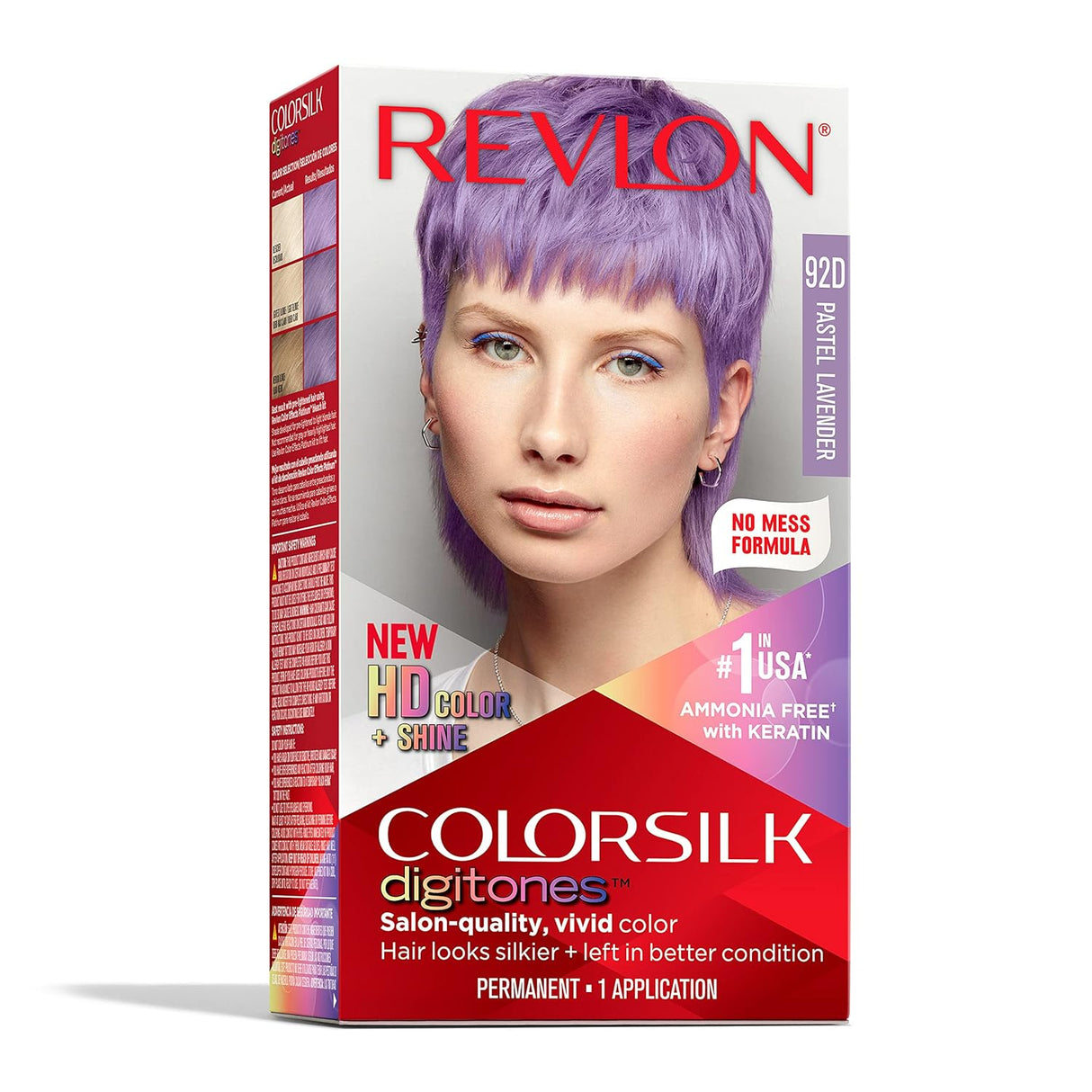 Coloración permanente para cabello, lavanda pastel 92D