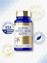 Ácido Alfa Lipoico con Biotina | No GMO Sin Gluten