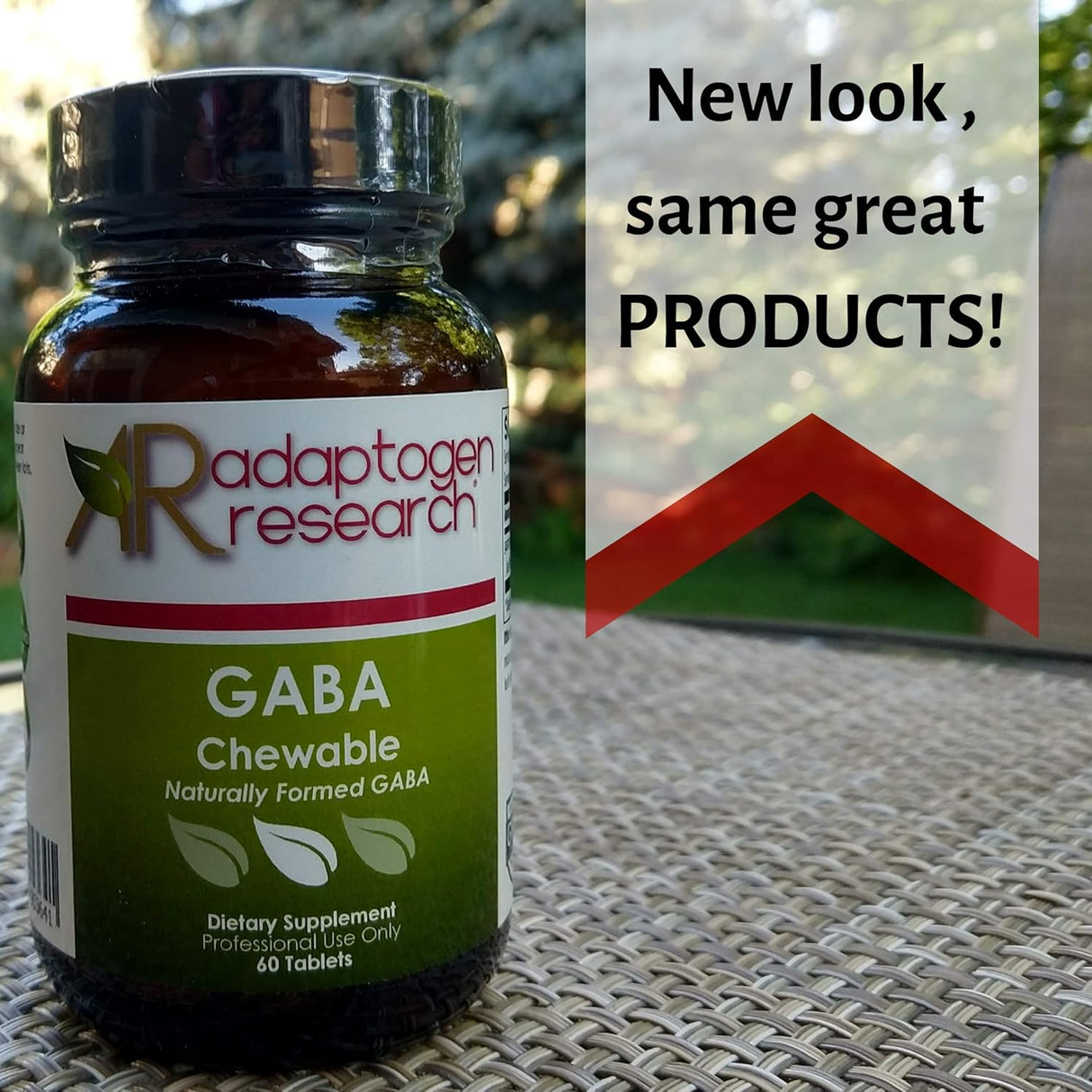 Suplemento adaptogen Research Gaba masticable  200 mg 60 un