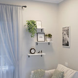 Estantes Flotantes, Juego de 3, Madera, Montaje en Pared