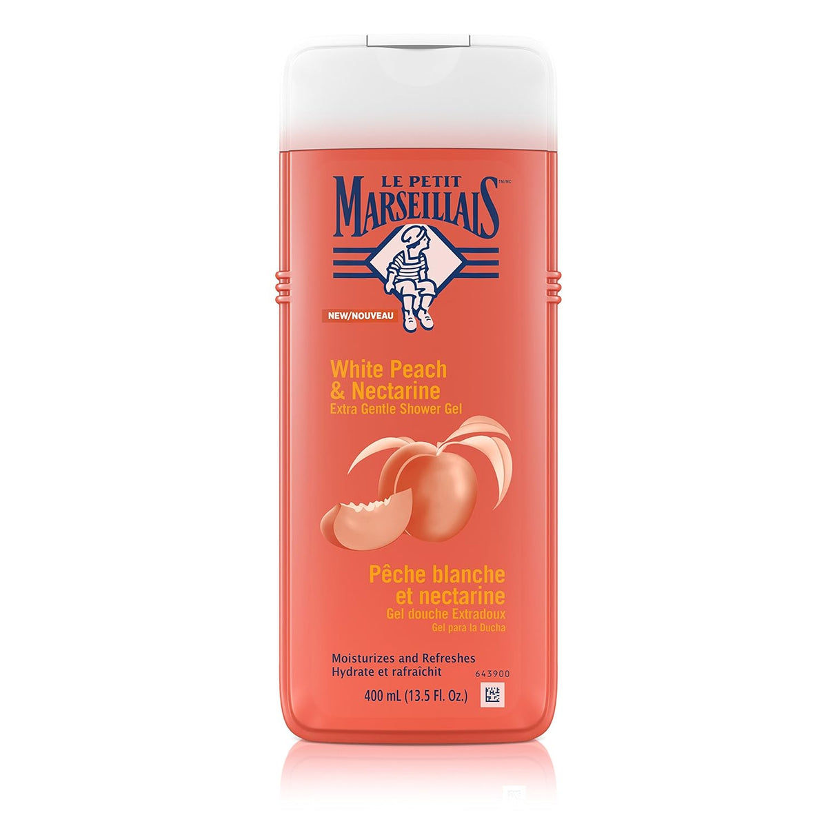 Gel de ducha extra suave melocotón blanco y nectarina