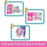 Casa de muñecas Barbie, con 11 accesorios, áreas de juego y 360°