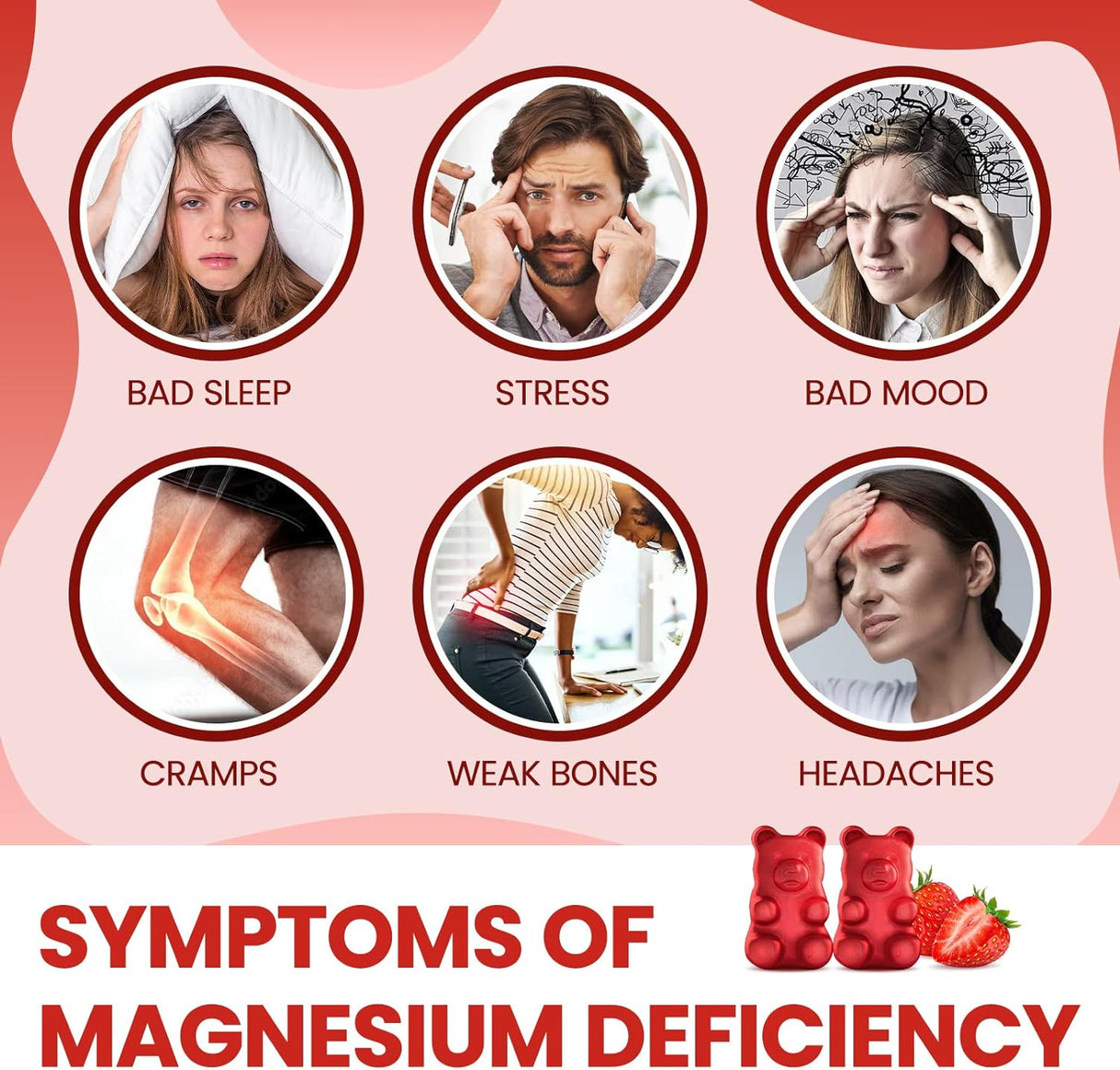 Suplementos de glicinato de magnesio de 500 mg dilib