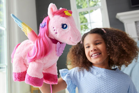 Peluche Pegasus Barbie, 11 con sonido y accesorios de pelo