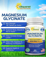 Suplemento Nutrition Glicinato de magnesio 400 mg – 180 tab