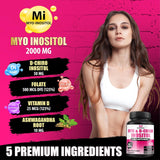 Capsulas BMVINVOL 2050mg Inositol, Folato, Vit D 120