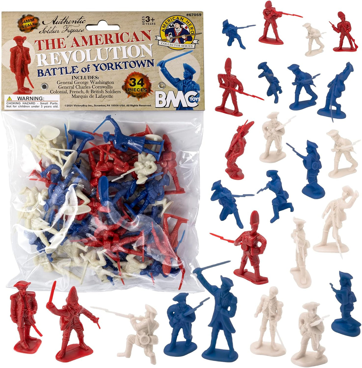 Soldaditos británicos Revolutionary War Plastic Army Men  34