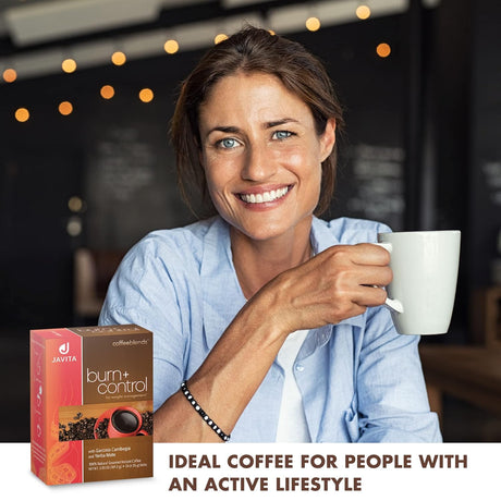 Café Instantáneo Javita Burn + Control con Garcinia y Yerba Mate