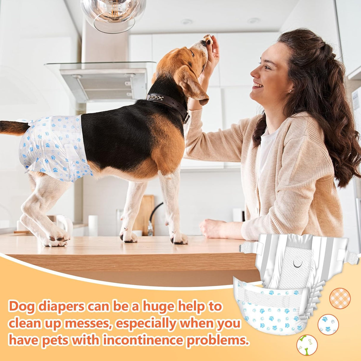 Pet Soft, pañales desechables para mascotas, perros, cachorros, 12 unidades, 72 pañales, XXS--XL, XXS