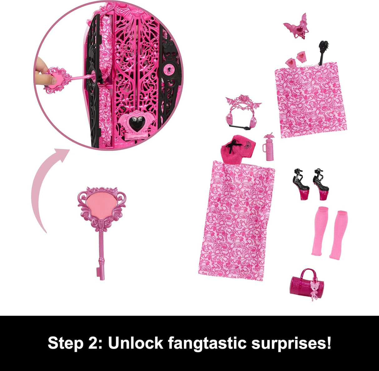 Muñeca Draculaura y Closet con 19+ Sorprendentes Accesorios