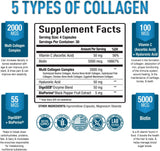 Collagen Multi Peptides Pills, belleza y salud, 120 cápsulas