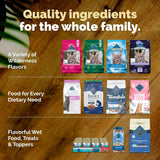 Blue Buffalo Alimento para gatos maduros, receta de pollo natural Wilderness Natural, alimento seco para gatos mayores, bolsa de 5 libras
