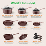 Juegos de Ollas de cocina de calidad NUTRICHEF NCCW20SBR.5