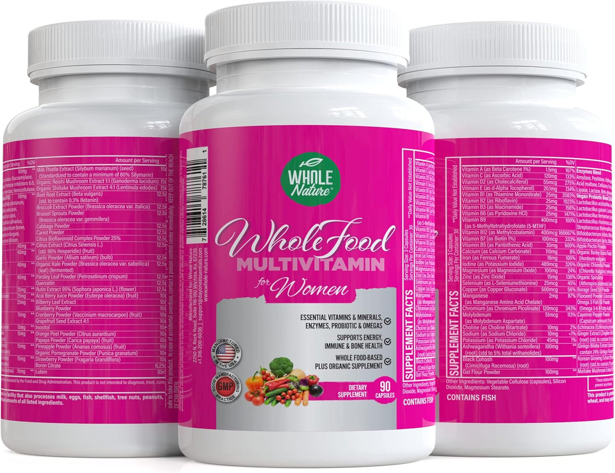Multivitamínico Integral para Mujeres - 90 Cápsulas Veganas