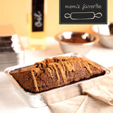 PLASTICPRO Moldes desechables de aluminio para hornear de 2 libras, 6 x 8 x 2 pulgadas, utensilios de cocina perfectos para hornear pasteles, brownies, pan, pastel de carne, lasaña o lonchera, paquete de 50
