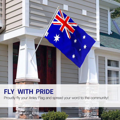 Bandera de Australia de 3x5 pies colores vivos doble costura