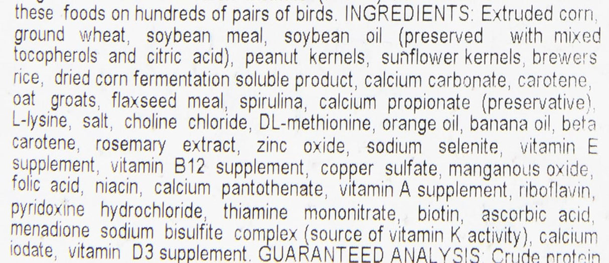 Hari Hagen Tropican Lifetime Formula Loro Food, 8 libras.