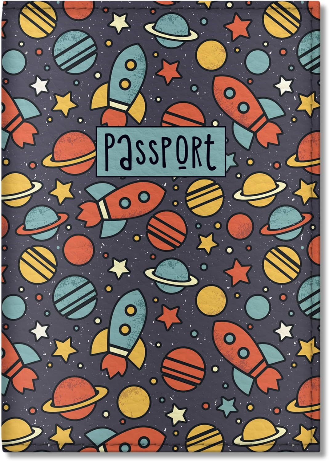 Porta Documentos y Tarjetas de piel para pasaporte azul