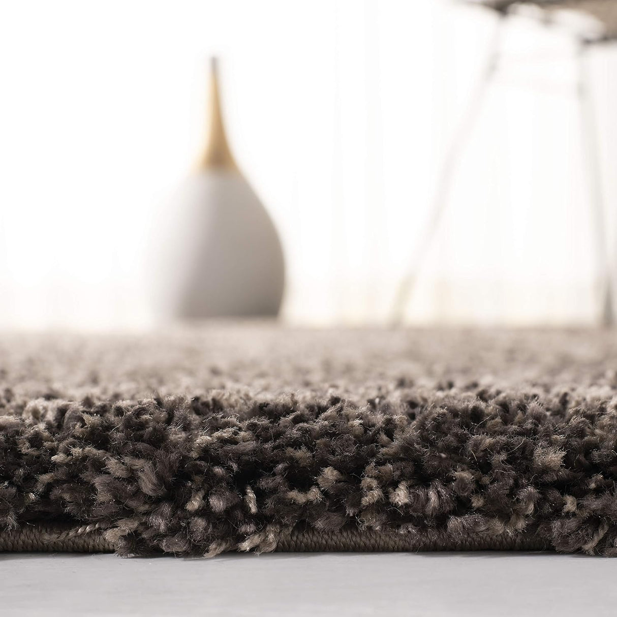 Alfombra Runner Shag 2'3 x 21, Antideslizante y Fácil Cuidado