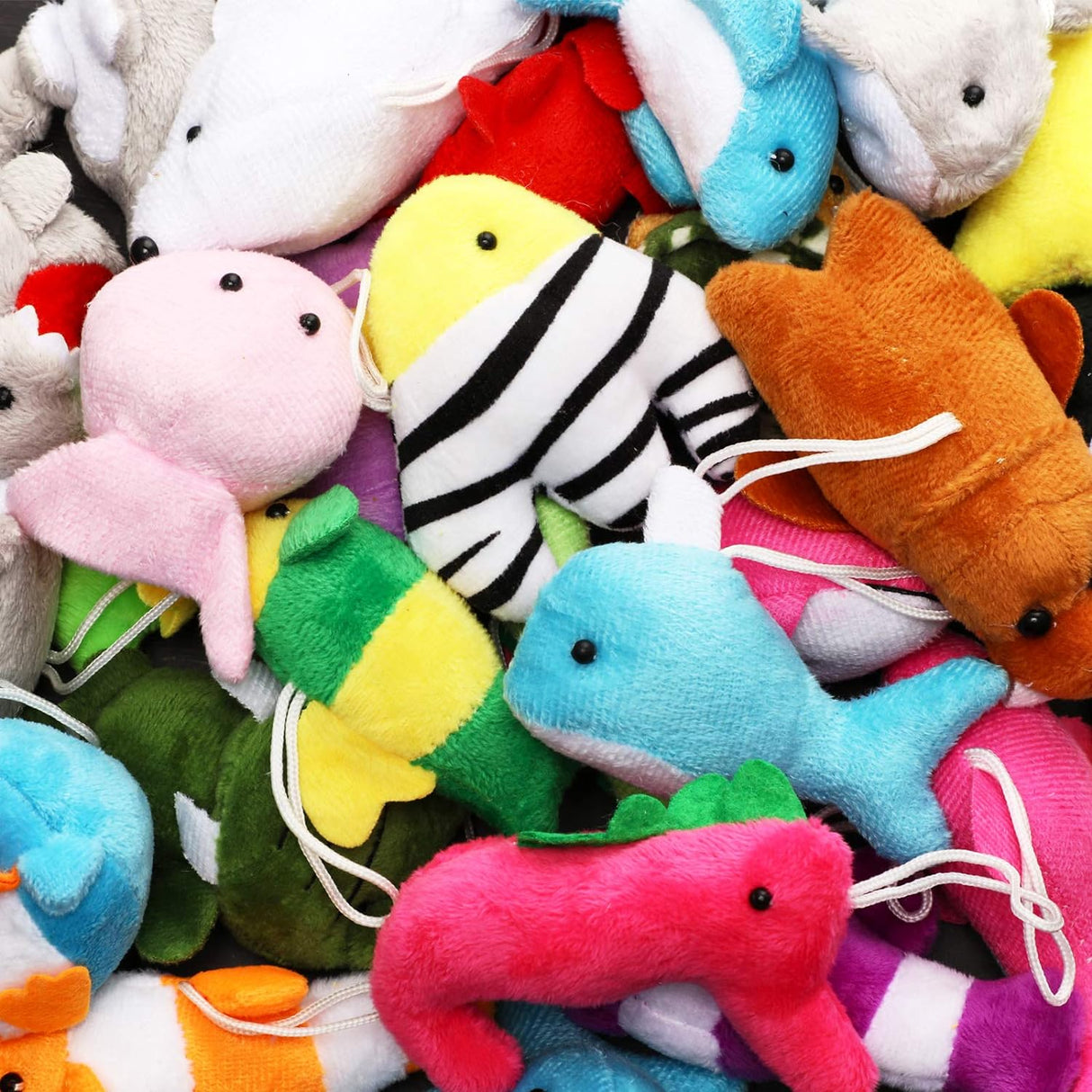 Mini Juguetes de Animales Marinos Plush - Kawaii - 30 Piezas