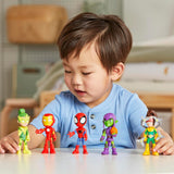 Figuras de Acción Spidey, Marvel, 5 Piezas, 4 Pulgadas, Exclusivo