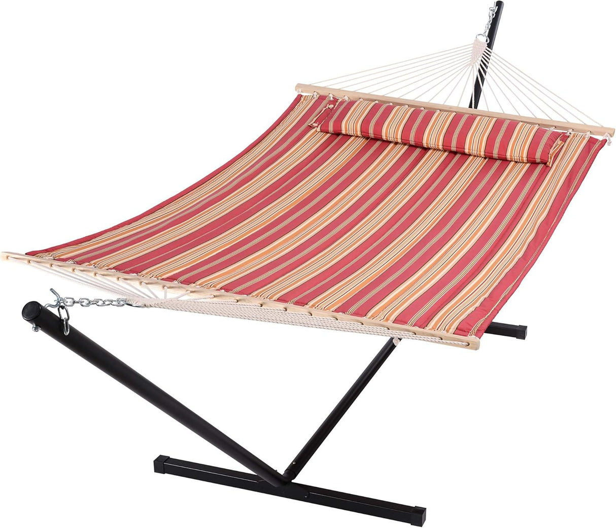 Hamaca SUNCREAT con soporte, dos personas, tela acolchada, 12ft