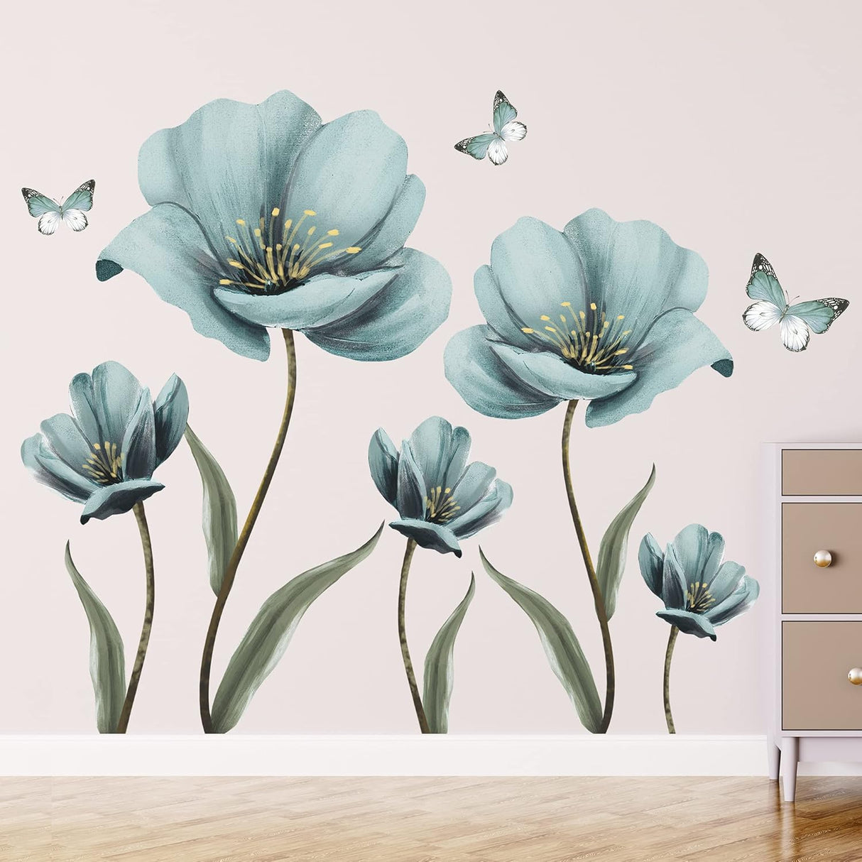 Stickers de Pared Flores y Mariposas - Decoración Creativa