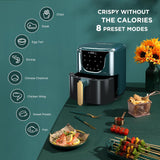 Freidora de Aire HAUSHOF 5.8 QT, 1450 W, 8 Funciones, Digital