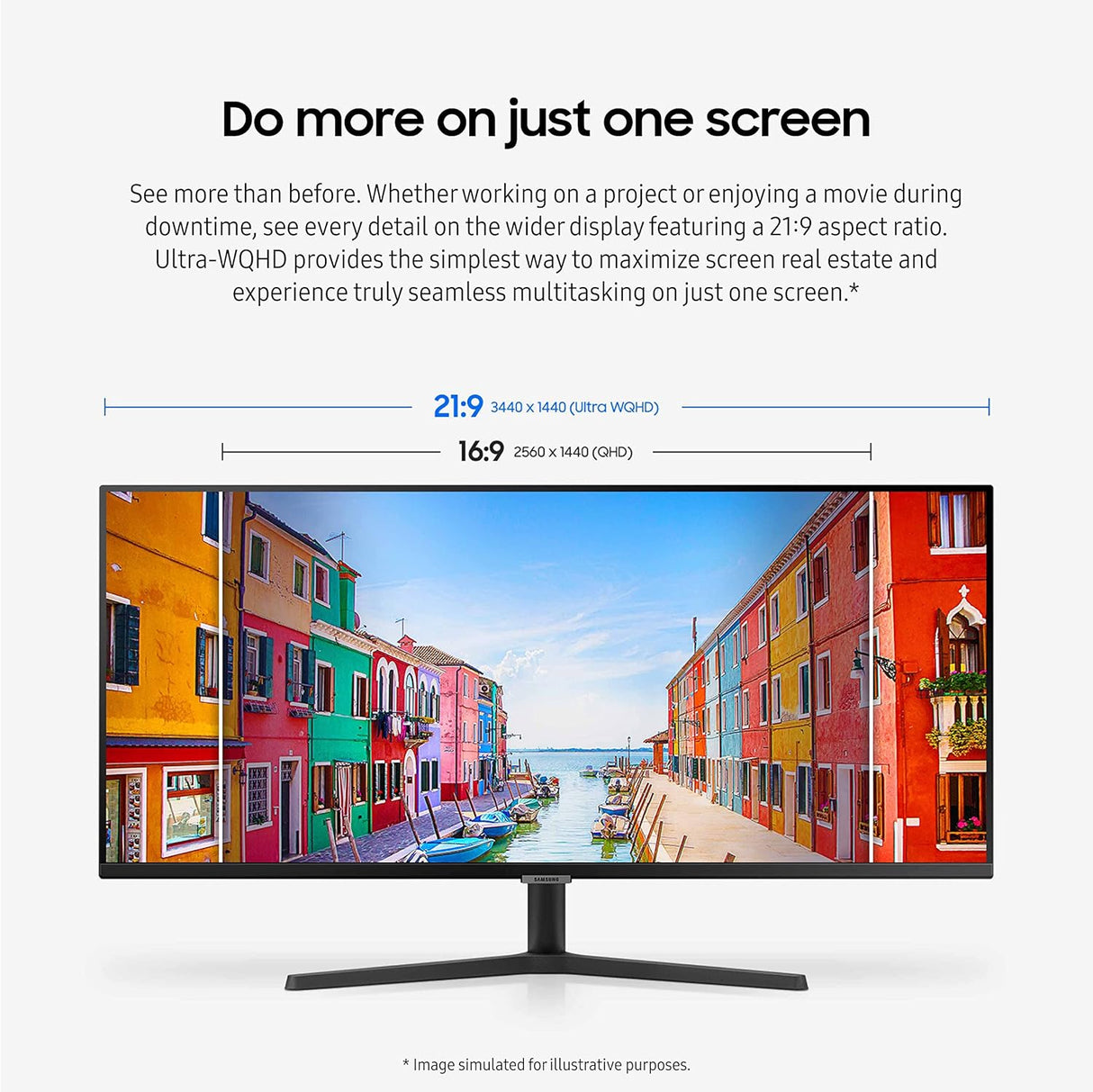 Monitor Ultra-WQHD 34 Samsung, 100Hz, HDR10, LS34C502GANXZA