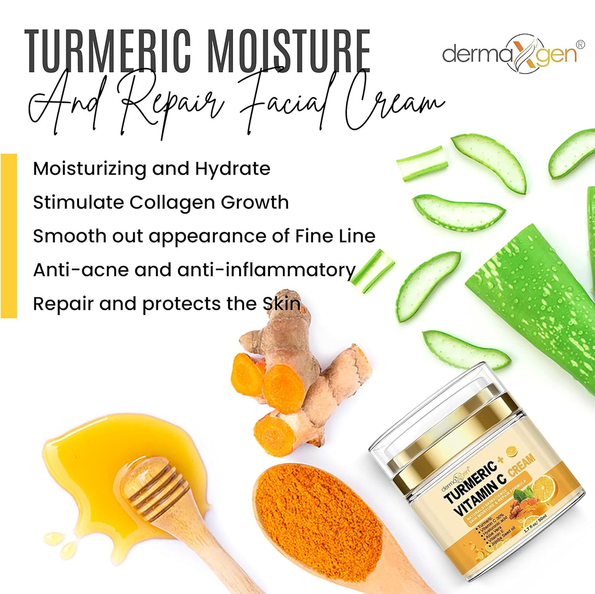 Crema de cúrcuma + 30% vitamina C DERMAXGEN