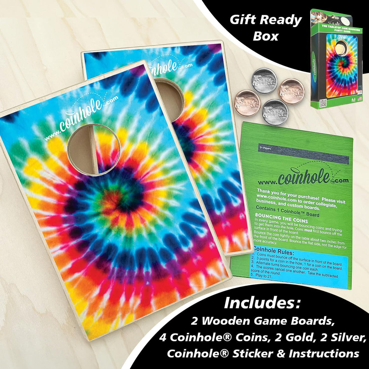 Juego de Mesa de Monedas | Set de Cornhole Mini | Completo