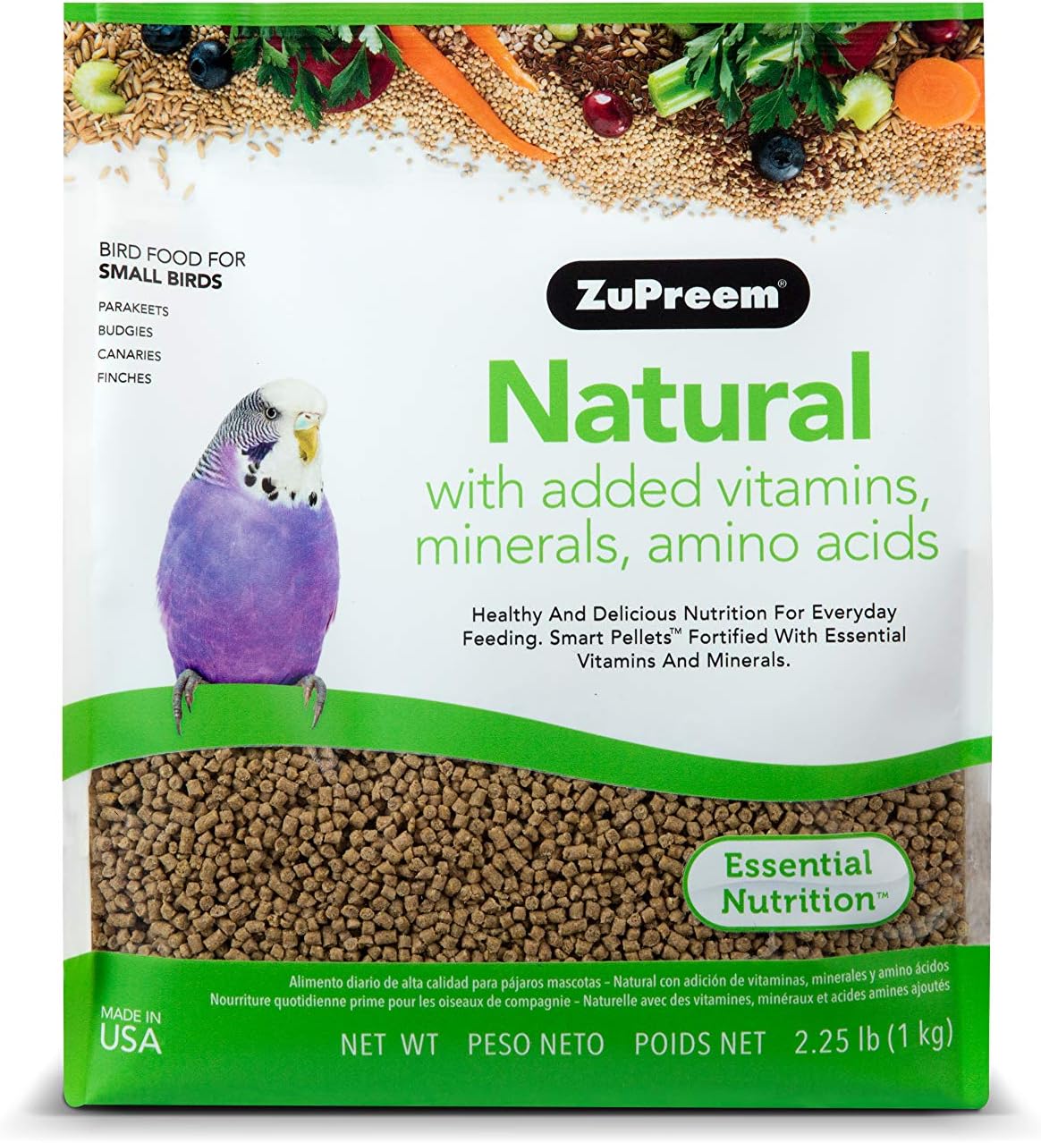 Zupreem Mezcla natural alimento para pájaros, Beige