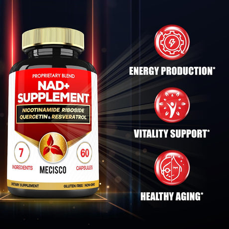 Suplemento NAD+ con Nicotinamida Ribósido - Vitalidad 60 Caps
