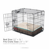 Brindle Soft Shredded Memory Foam-Cama para perro con funda