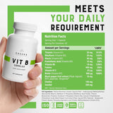 Cheers Complejo de Vitaminas B, 60 Cápsulas, Alta Absorción, Vegano