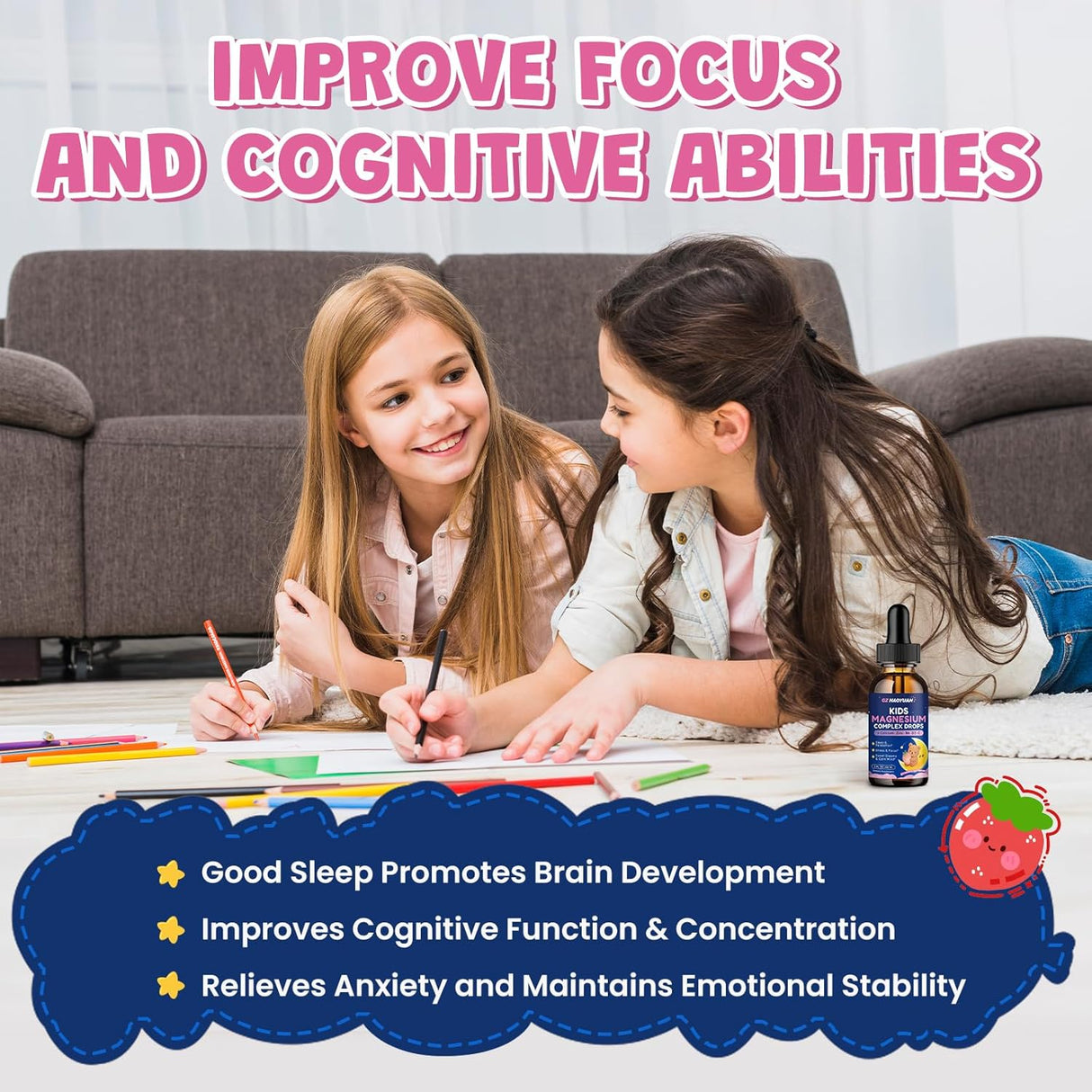 Gotas de Magnesio para Niños - Relajación y Sueño, 2oz