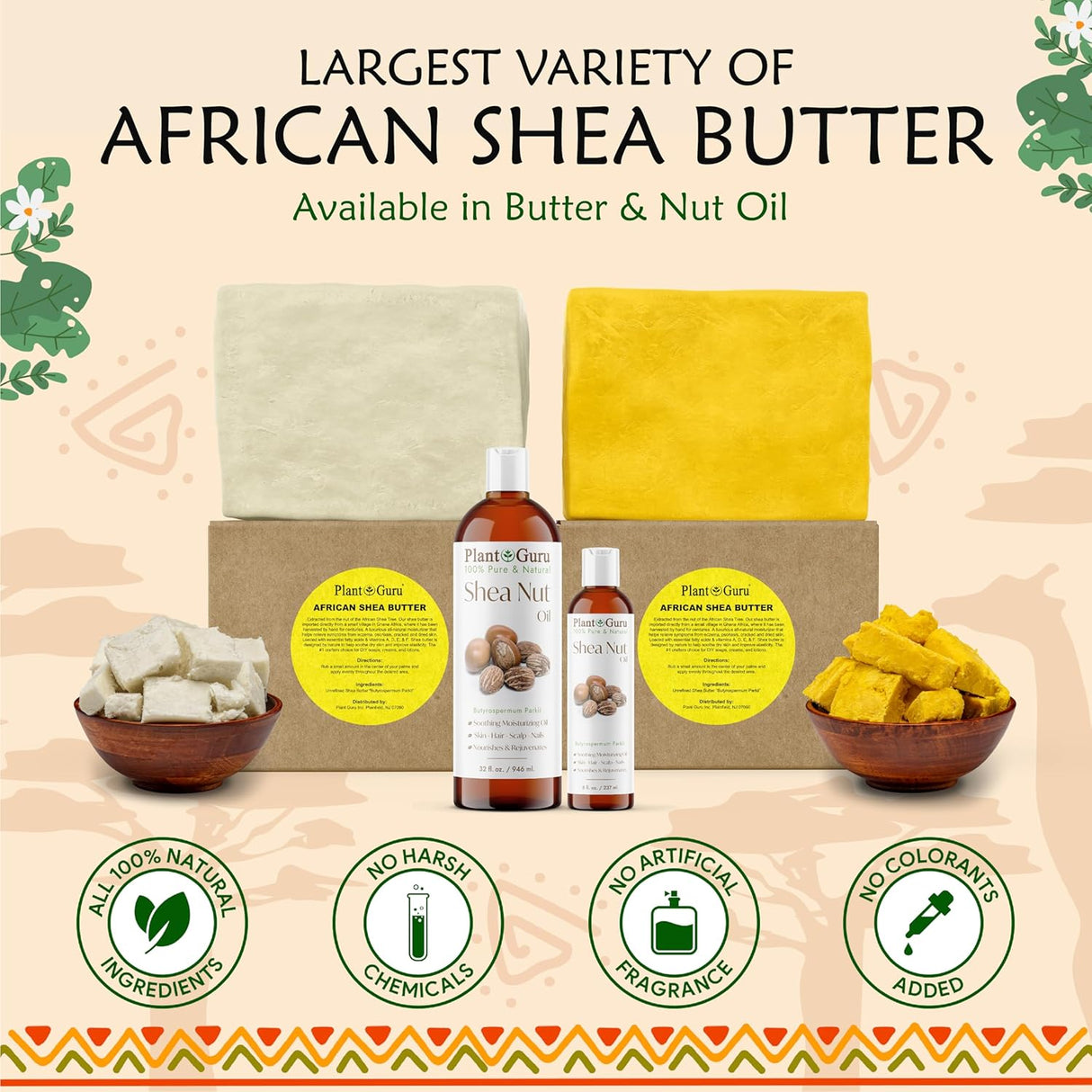 Manteca de Karité Africana 100% Pura Natural - Grado A