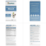 Ashwagandha+ Relax Himalaya, GABA, Albahaca Sagrada, 60 Cápsulas