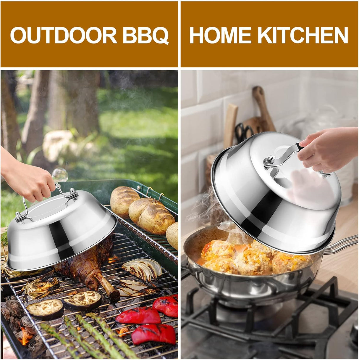 Joyfair Set de Tapas de Metal, 9 para BBQ, 2 Piezas
