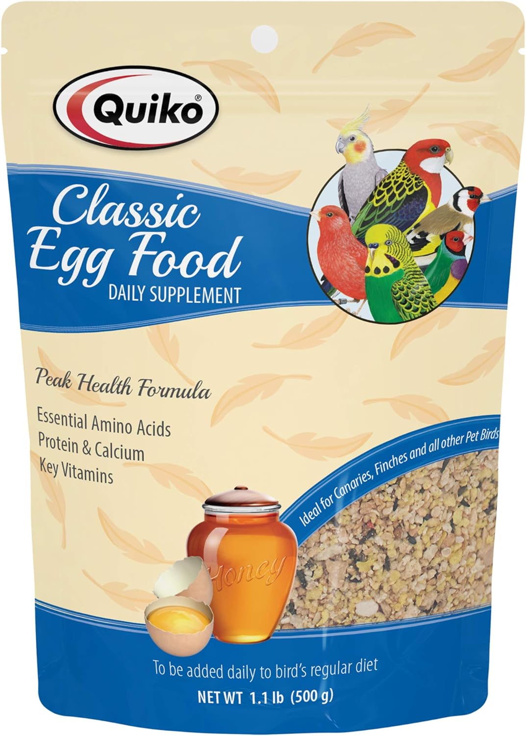 Quiko Complemento clásico de comida de huevo,  1.1 libras.