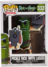 Figurita Coleccionable Pickle Rick con Láser - Funko Pop! Rick y Morty