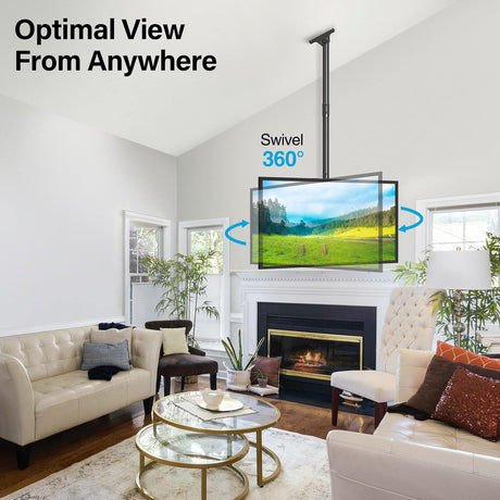 Soporte de TV de Techo MOUNTUP, Ajuste Altura MU0040