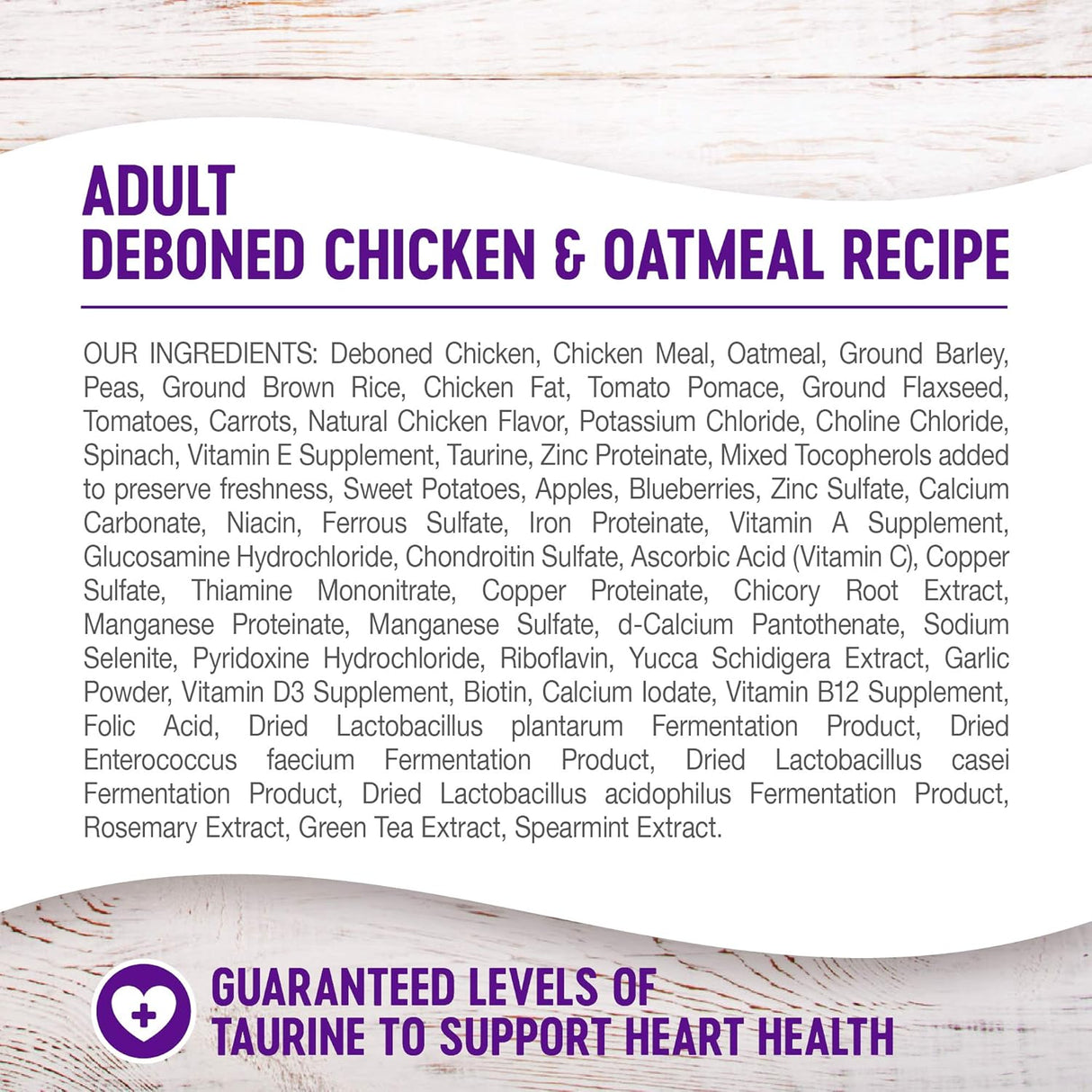 Alimento seco natural para perros, pollo y avena, 13.6 kg