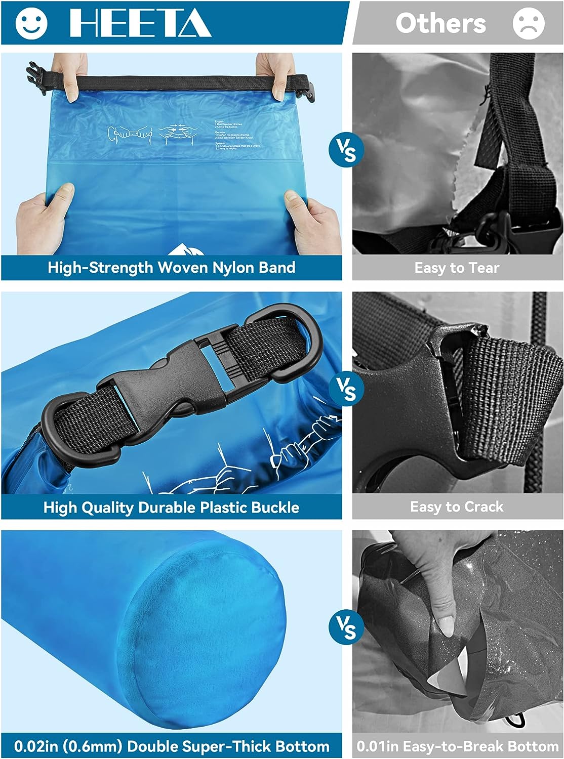 bolso ligero con funda para teléfono sumergible