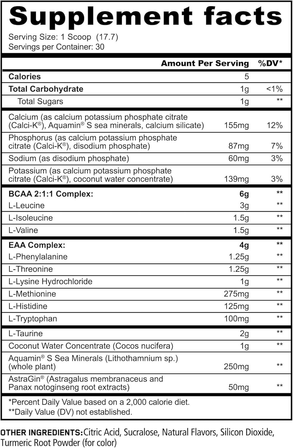 Panda Supps Aminos BCAA + EAA + Hidratación 30 Serv.