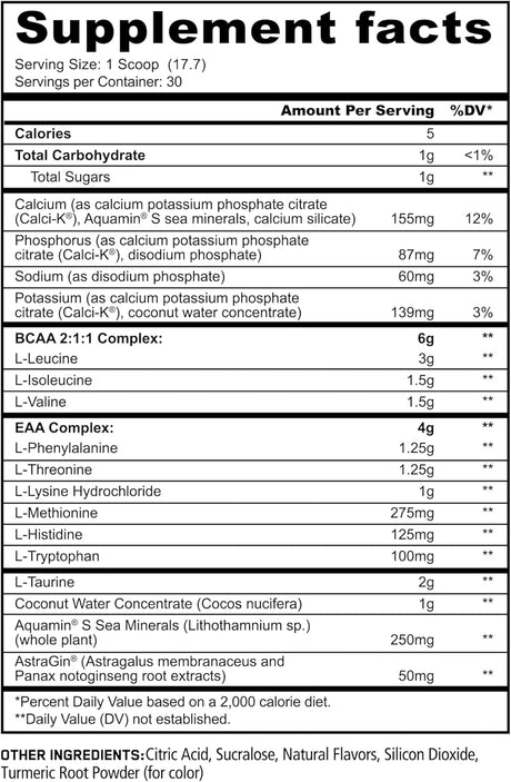 Panda Supps Aminos BCAA + EAA + Hidratación 30 Serv.