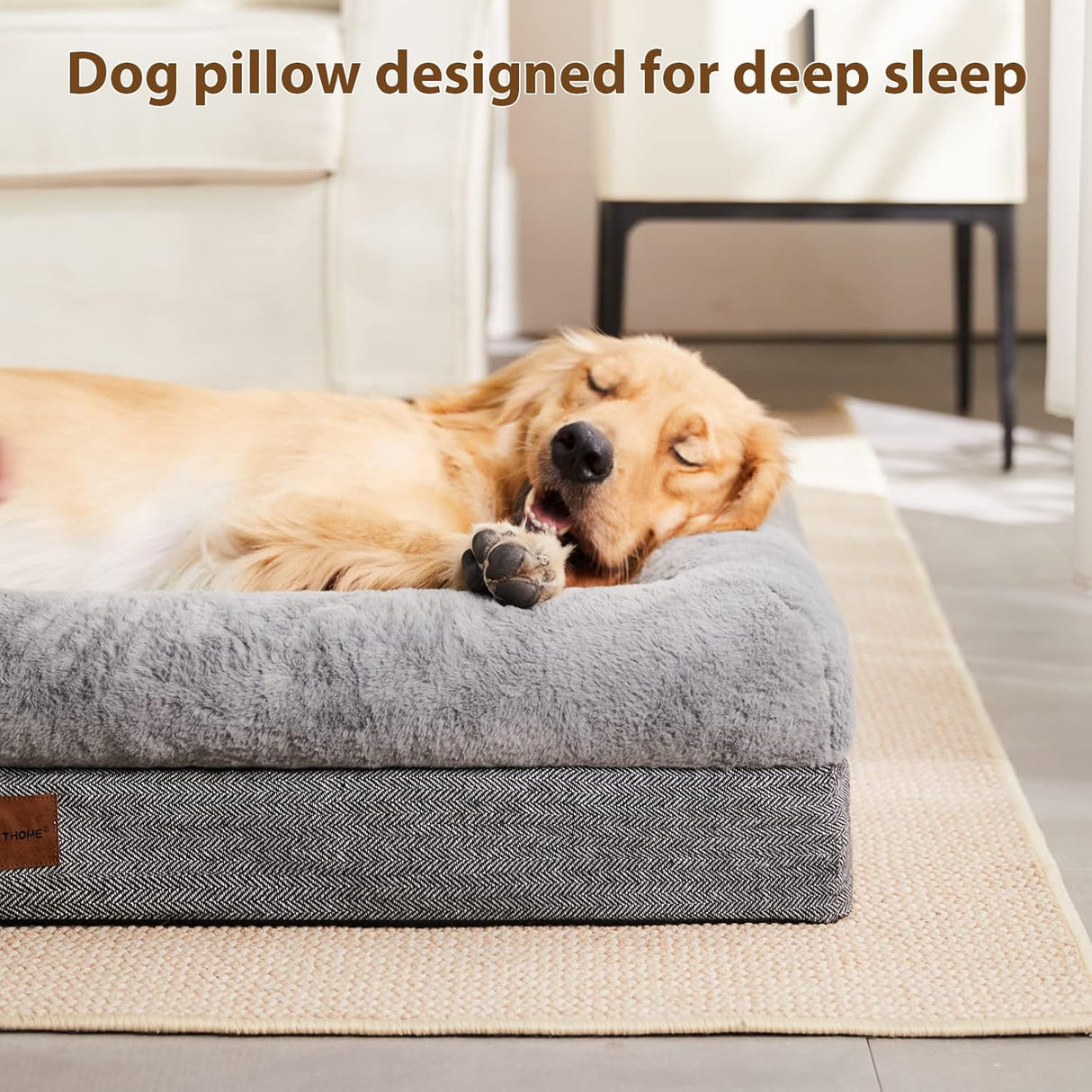 Cama ortopédica para perros grandes BFPETHOME, lavable y resistente