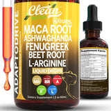 Gotas de Maca con Ashwagandha - Adapto Drive de Clean Nutra