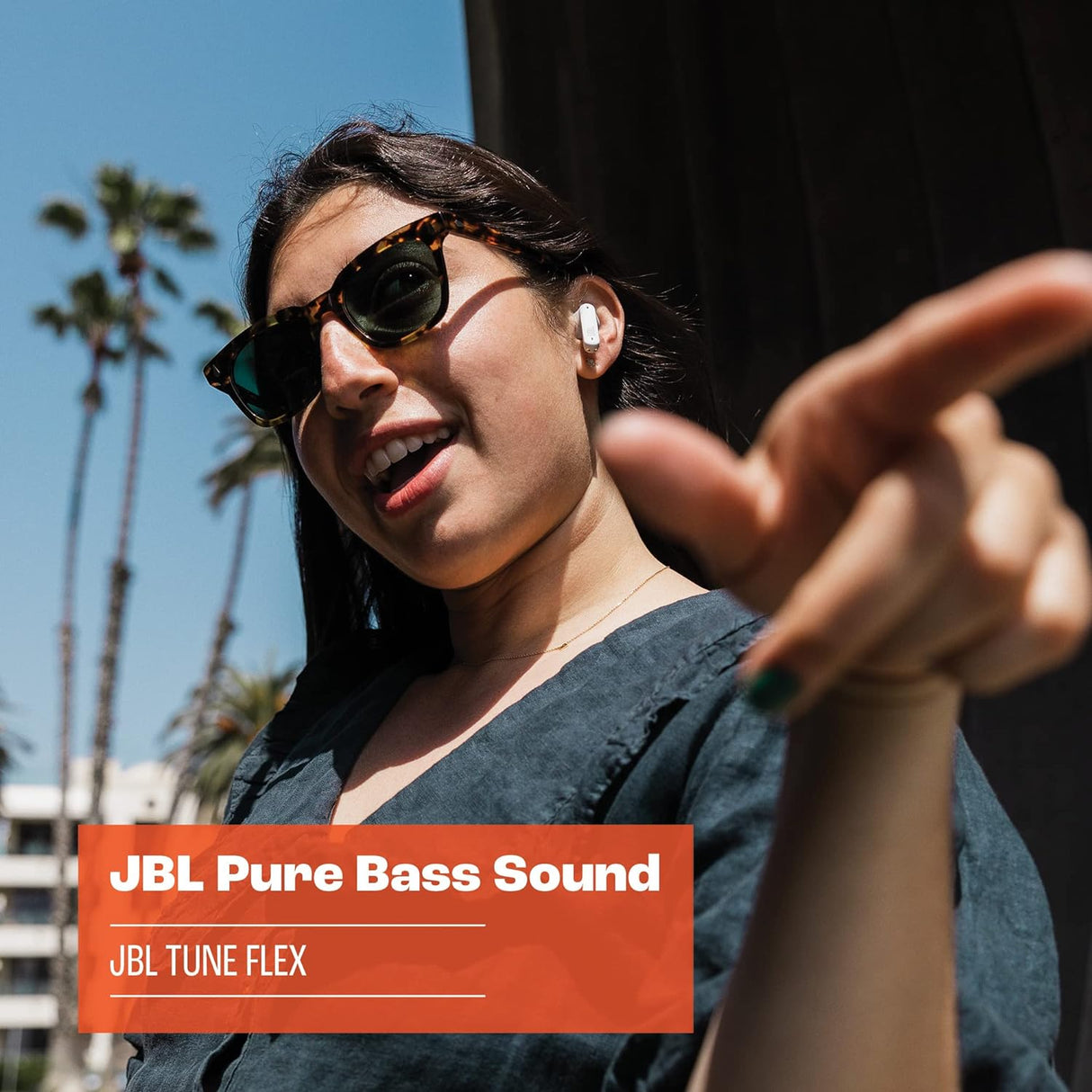 Auriculares Inalámbricos JBL Tune Flex, Cancelación de Ruido